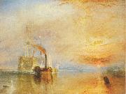 Joseph Mallord William Turner The Fighting Temeraire tugged to her last Berth to be broken up Spain oil painting artist